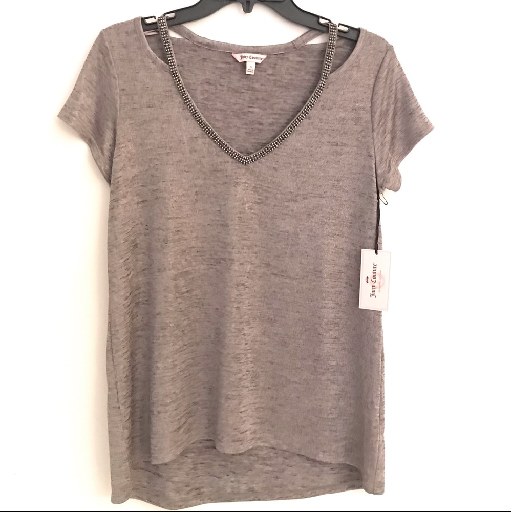 NWT Juicy Couture Embellished Top